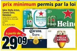 Super C bière Stella Artois, Corona Extra, Heineken | beer offer