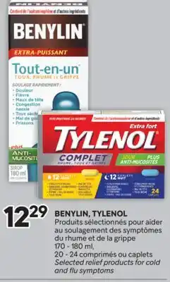 Brunet BENYLIN, TYLENOL Produits sélectionnés pour aider au soulagement des rhume et de la grippe offer