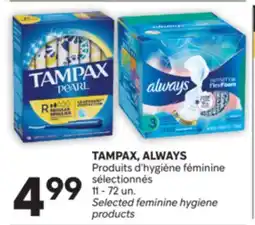 Brunet TAMPAX,ALWAYS Produits d'hygiène féminine sélectionnés offer