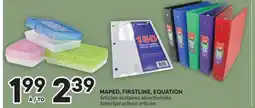 Brunet MAPED, FIRSTLINE, EQUATION Articles scolaires sélectionnés offer
