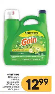 Brunet GAIN, TIDE Détergents à lessive sélectionnés offer