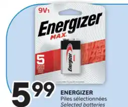 Brunet ENERGIZER Piles sélectionnées offer