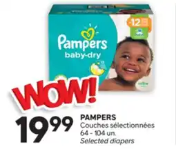 Brunet PAMPERS Couches sélectionnées offer