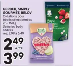 Brunet GERBER, SIMPLY GOURMET, BELOV Collations pour bébés sélectionnées offer