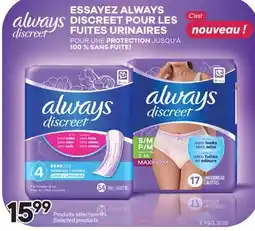 Brunet ALWAYS DISCREET Produits sélectionnes offer