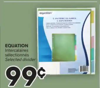 Brunet EQUATION Intercalaires sélectionnés offer