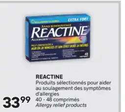 Brunet REACTINE Produits sélectionnés pour aider au soulagement des symptômes d'allergies offer