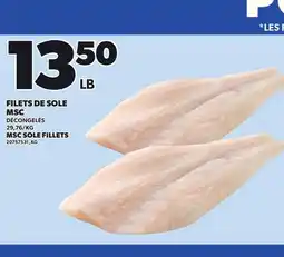 Provigo MSC SOLE FILLETS offer