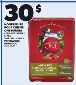 Provigo PURINA ONE DOG FOOD, 6/7 KG offer