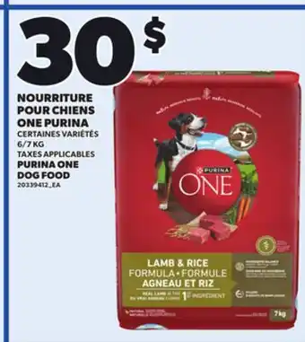 Provigo PURINA ONE DOG FOOD, 6/7 KG offer