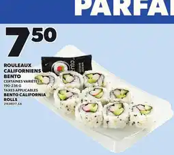 Provigo BENTO CALIFORNIA ROLLS, 190-236 G offer