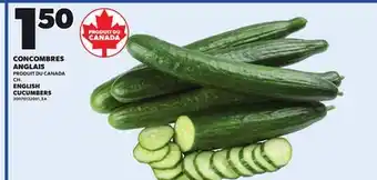 Provigo ENGLISH CUCUMBERS offer