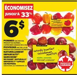 Provigo NO NAME NATURALLY IMPERFECT APPLES OR PEPPERS offer