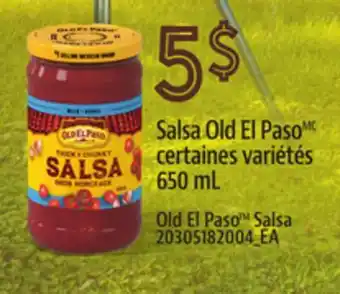 Provigo OLD EL PASO SALSA, 650 ML offer