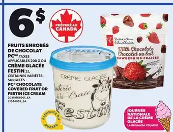 Provigo PC CHOCOLATE COVERED FRUIT, 200 G OR FESTIN ICE CREAM, 2 L offer