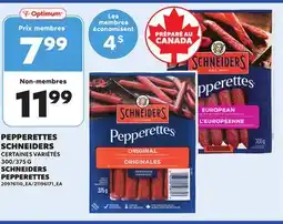 Provigo SCHNEIDERS PEPPERETTES, 300/375 G offer