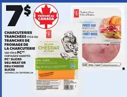 Provigo PC SLICED DELI MEAT, 175 G OR DELI CHEESE SLICES, 140-170 G offer