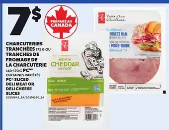 Provigo PC SLICED DELI MEAT, 175 G OR DELI CHEESE SLICES, 140-170 G offer