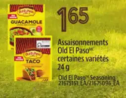 Provigo OLD EL PASO SEASONING, 24 G offer