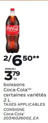 Provigo BOISSONS COCA-COLAMD, 2 L offer