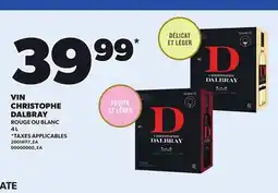 Provigo VIN CHRISTOPHE DALBRAY, 4 L offer