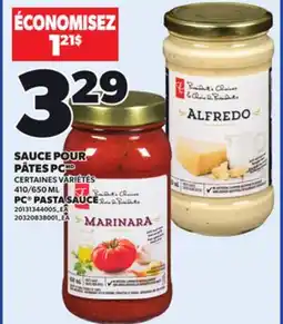 Provigo PC PASTA SAUCE, 410/650 ML offer