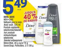 Uniprix DOVE, DOVE MEN+CARE Nettoyant pour le corps/Body wash offer
