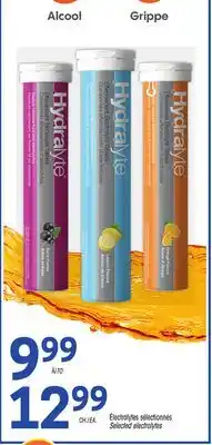 Uniprix HYDRALYTE Électrolytes sélectionnés/Selected electrolytes offer