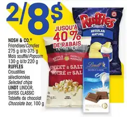 Uniprix NOSH & CO., RUFFLES, LINDT LINDOR, SWISS CLASSIC offer