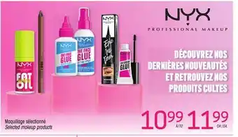 Uniprix NYX Maquillage sélectionné/Selected makeup products offer