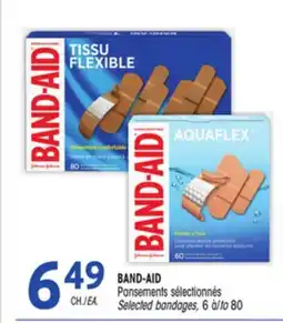 Uniprix BAND-AID Pansements sélectionnés/Selected bandages offer