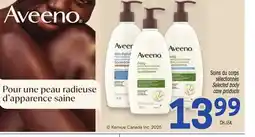 Uniprix AVEENO Soins du corps sélectionnés/Selected body care products offer