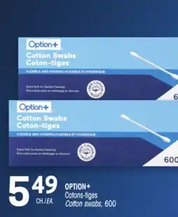 Uniprix OPTION+ Cotons-tiges/ Cotton swabs offer