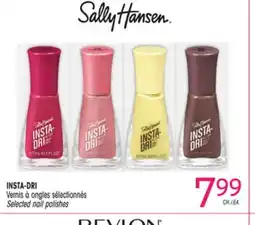 Uniprix SALLY HANSEN INSTA-DRI Vernis à ongles sélectionnés/Selected nail polishes offer