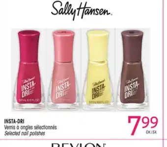 Uniprix SALLY HANSEN INSTA-DRI Vernis à ongles sélectionnés/Selected nail polishes offer