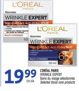 Uniprix L'ORÉAL PARIS WRINKLE EXPERT Soins du visage sélectionnés | Selected facial care products offer