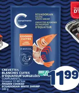 Marché Bonichoix COMPLIMENTS FROZEN COOKED ECUADORIAN WHITE SHRIMP offer