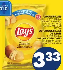 Marché Bonichoix LAY'S (200 g) FORMAT FAMILIAL (220 or 235 g), FRITOS (340 g) CHIPS OR CORN CHIPS offer