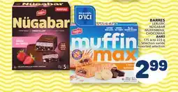 Marché Bonichoix LERLERC NÜGABAR MUFFINMAX, CHOCOMAX BARS offer