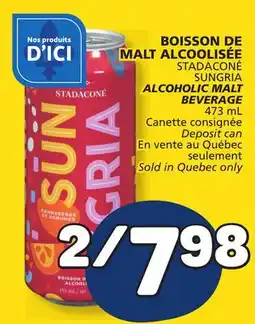 Marché Bonichoix STADACONÉ SUNGRIA ALCOHOLIC MALT BEVERAGE offer