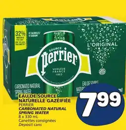 Marché Bonichoix PERRIER CARBONATED NATURAL SPRING WATER offer