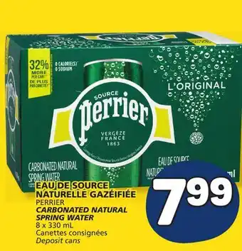 Marché Bonichoix PERRIER CARBONATED NATURAL SPRING WATER offer