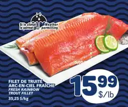 Marché Bonichoix FRESH RAINBOW TROUT FILLET offer