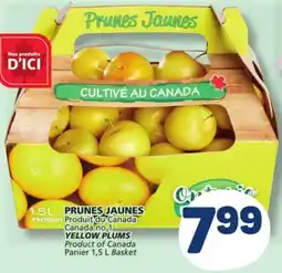 Marché Bonichoix YELLOW PLUMS offer