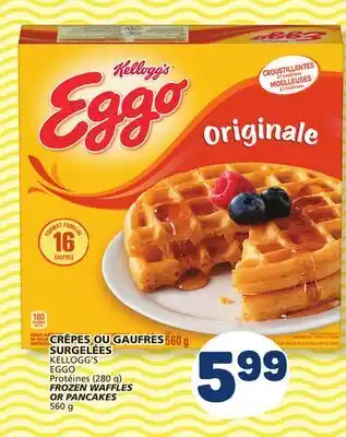 Marché Bonichoix KELLOGG'S EGGO FROZEN WAFFLES OR PANCAKES offer