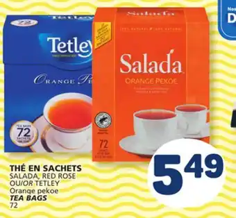 Marché Bonichoix SALADA, RED ROSE OR TETLEY TEA BAGS offer