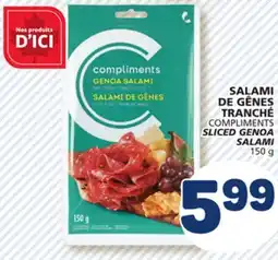 Marché Bonichoix COMPLIMENTS SLICED GENOA SALAMI offer