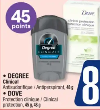 Jean Coutu DEGREE Clinical, DOVE offer