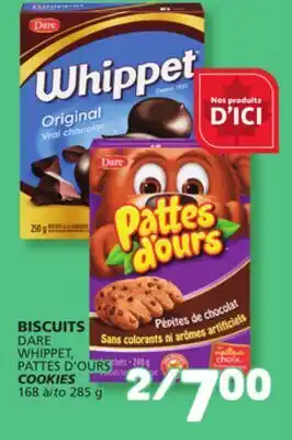 Marché Bonichoix DARE WHIPPET, PATTES D'OURS COOKIES offer