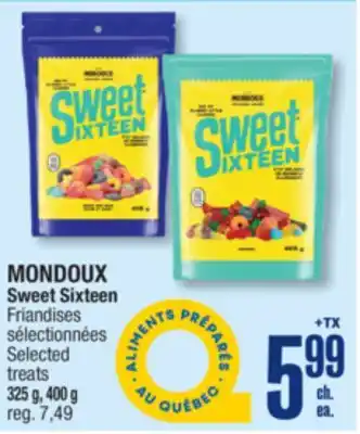 Jean Coutu MONDOUX Sweet Sixteen Selected treats offer